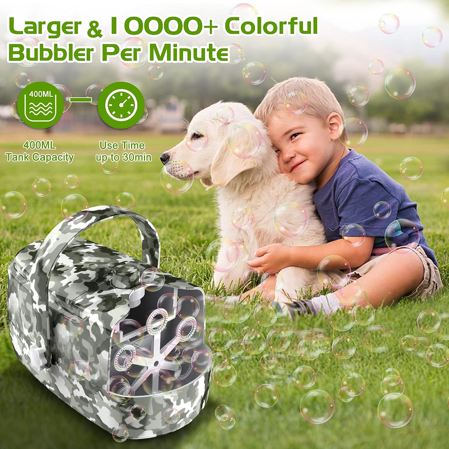 Bubble Machine Durable Automatic Bubble Blower ColourZerhunt