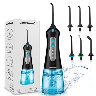 Cordless Water Flosser for Teeth (Black)