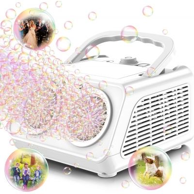 Zerhunt Bubble Machine Blaster for Kids（White）